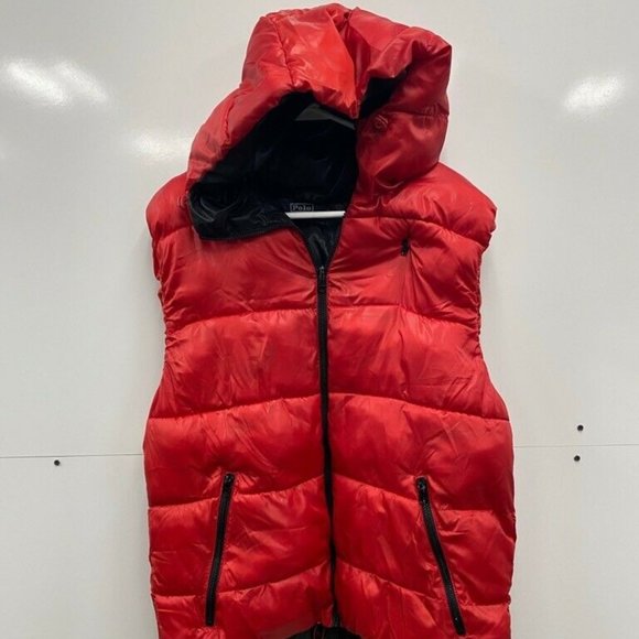 ralph lauren puffer jacket red